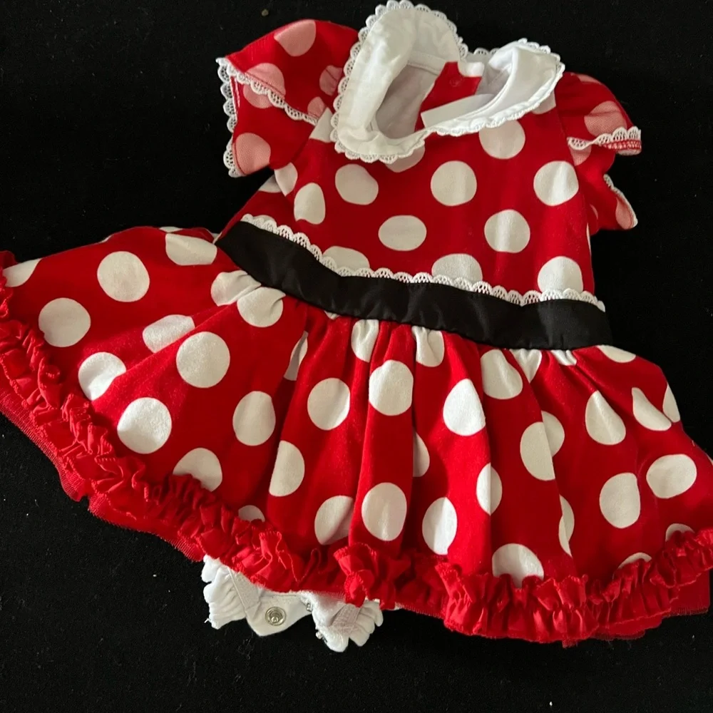 Disney Red & White Polka Dot Minnie Costume Dress - Picture 2 of 5